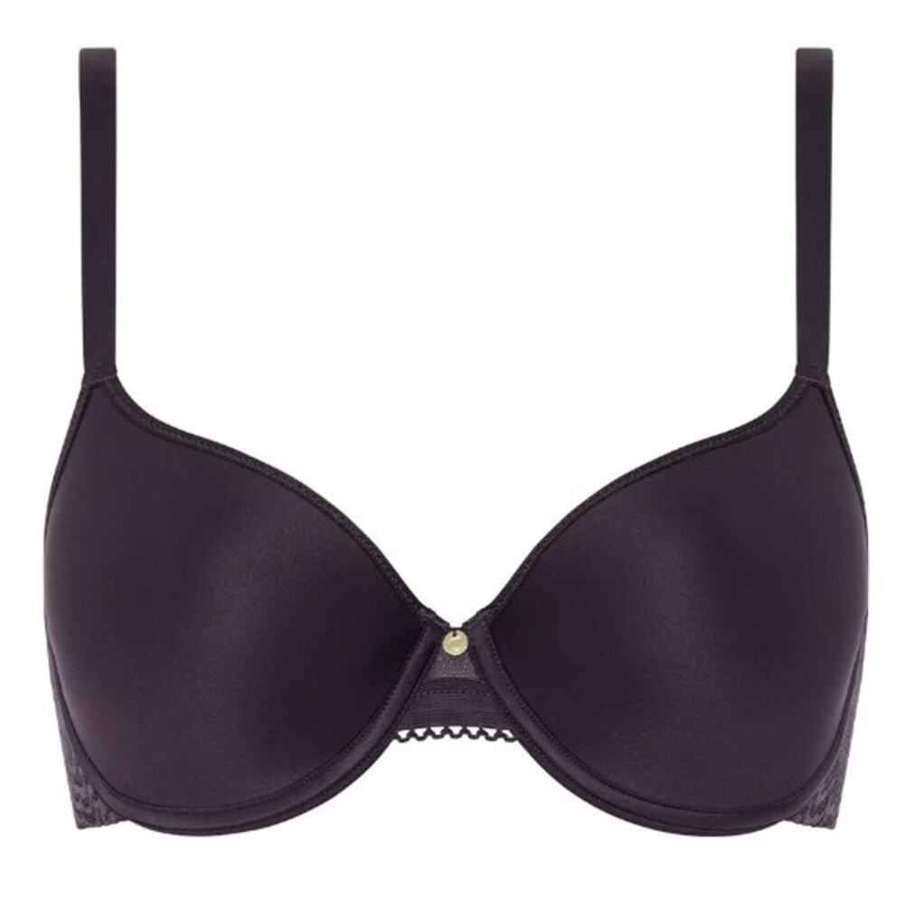 Chantelle C Jolie Comfort Convertible T-Shirt Bra Ink /Plum 34DD C13B60 $82 NWOT